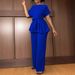 Women's Clothing Women's Clothing Summer Solid Color Tops High Waist Wide Leg Pants Fashion Casual Suits Women_ecoleips.com