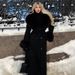 Oversized Cocoon Coat – Minimalist Longline Wool-Blend Overcoat With Dropped Shoulder Silhouette (Black/Yellow, S/M/L For Effortless Urban Layering)_ecoleips.com