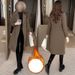 Women's Clothing Fleece-Lined Thick Trench Coat - Slimming Mid-Length Wool-Like Jacket With Belt, Warm Winter Overcoat For Petite To Plus Size_ecoleips.com