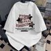 women's High-quality Round-neck Pullover Short-sleeved T-shirt_ecoleips.com