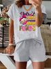 Women’s 2 Piece Outfit Set – Oversized Graphic T-Shirt And Biker Shorts Matching Set, Casual Summer Lounge Tracksuit For Daily Wear-331_ecoleips.com