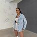 Women's Clothing Retro Washed Old Bf Style Oversize Long Sleeved Denim Jacket For Women Autumn And Winter Drape Single Breasted Top_ecoleips.com
