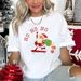 European And American Cross-border Foreign Trade Women's Clothing Christmas Merry Round Neck Printed Ladies Short Sleeve_ecoleips.com