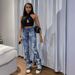 Women's Clothing High Waist Ripped Jeans For Women - Stretch Denim Pants With Comfort Fit, Street Style Fashion (Grey/Blue, XS-2XL)_ecoleips.com