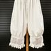 Women's Lace Trimmed Drawstring Wide Leg Pants Loose Fitting Casual Mori Style Retro Design Spring Summer New_ecoleips.com