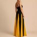 Women’s Clothing Elegant Fashion Sexy Nightclub Trend Off Shoulder Splicing Large Skirt Suspender Dress Ladies Evening Dress_ecoleips.com