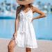 Women's Clothing Suspender Lace Beach Dress Tassel Lace Dress Skirt Female_ecoleips.com