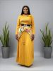 Women's Clothing Plus Size Women's Casual Two Piece Suit Dress Set Pleated Print Fashion Top Long Skirt European American Style_ecoleips.com