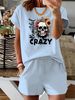 Women’s 2 Piece Outfit Set – Oversized Graphic T-Shirt And Biker Shorts Matching Set, Casual Summer Lounge Tracksuit For Daily Wear-302_ecoleips.com