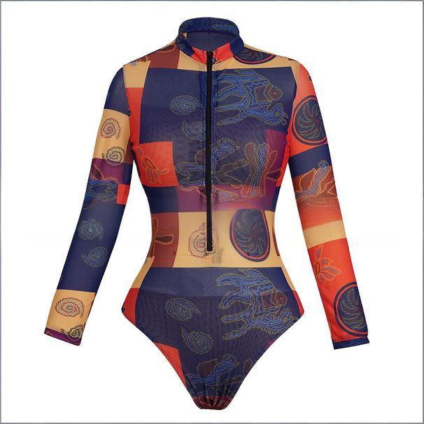 Women's Clothing Women's Style Long Sleeved One Piece Swimsuit SPF Sun Protection Long Pants Krupniki Swimwear Modest Coverage, Beach & Pool Ready_ecoleips.com