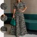 Effortless Chic 2-Piece Set – Round Neck Top + High-Waisted Wide Leg Pants, Wrinkle-Resistant Polyester For Work & Weekend (10 Colors, S-3XL)_ecoleips.com
