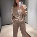 2024 Autumn Winter New European American Cross-border Independent Station Hot Sale Casual Sports Suit Cardigan_ecoleips.com