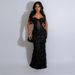 Women's Clothing Sequin Party Long Skirt Fashionable Suspender Bag Hip A Line Skirt For Women_ecoleips.com