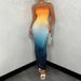 Women's Clothing New Sexy Hot Girl Tube Top Print Hip Slit Dress_ecoleips.com