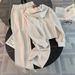 Women's Casual Sports Suit Autumn Fashion Zipper Sweatshirt & Wide Leg Pants Two-Piece Set Stylish Spring/Autumn Outfit_ecoleips.com