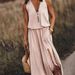 2023 European And American Summer New Sleeveless Long Fashionable Casual Women's Clothing, Waist-cinching_ecoleips.com