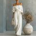 Women's Stylish Off-Shoulder Two-Piece Set With Wide-Leg Pants - Casual & Elegant Outfit For Everyday Wear_ecoleips.com