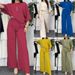 Women's Clothing Fashion Casual Loose Short Sleeved Suit_ecoleips.com