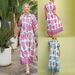 Summer New Arrival Women's Loose Printed Long Dress Short Sleeve Fashion European American Style Clothing_ecoleips.com