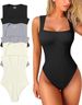 Women's U-Neck Sleeveless Vest Tights_ecoleips.com