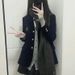 Shengyan High-Quality JK Japanese-Style Uniform For Women, College Style, Three-Button Original Design, Gray, Black,_ecoleips.com