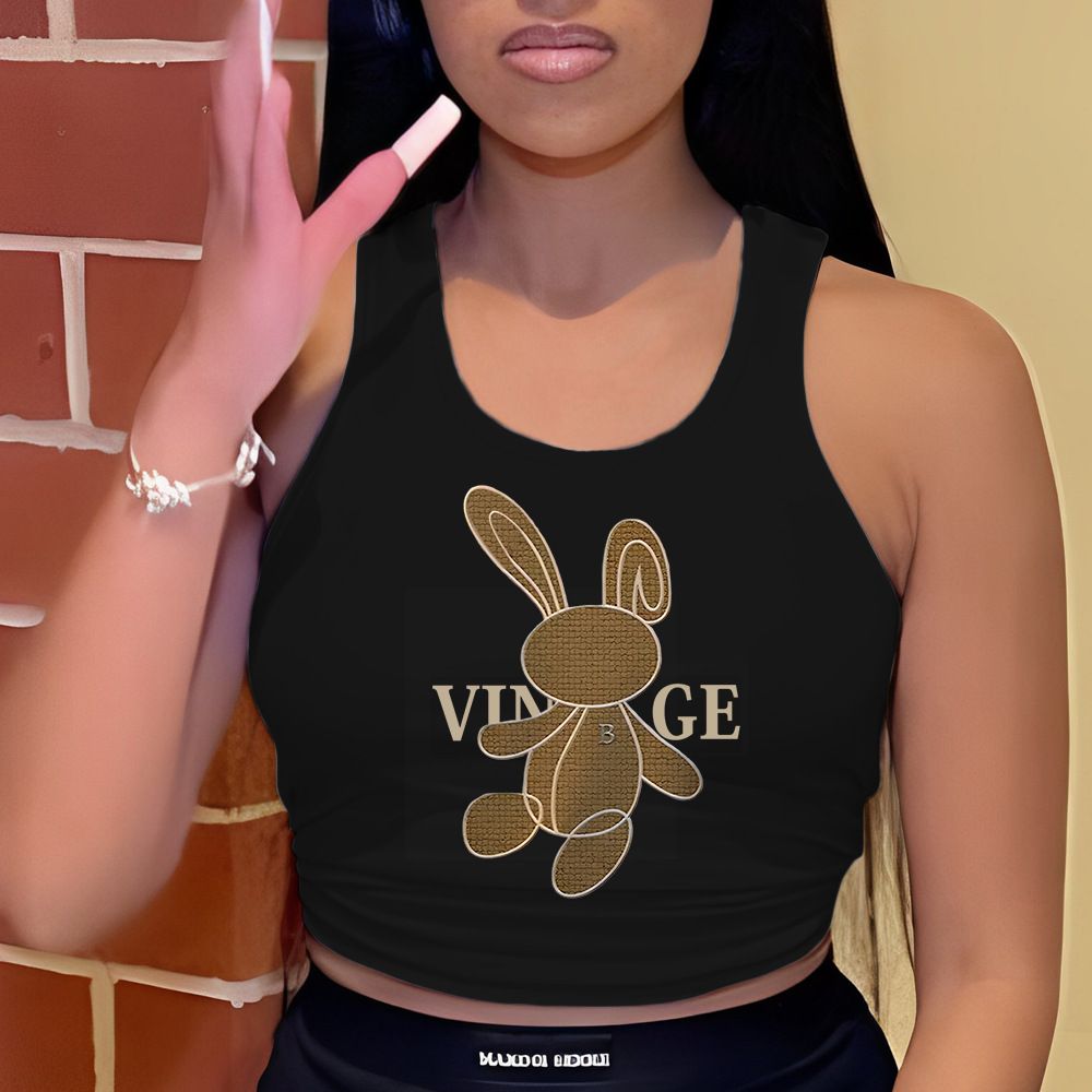 Women's Clothing Sleeveless Tank Top American Style Casual Elegant Fashion Tee For Ladies Spring/Summer Regular Size_ecoleips.com