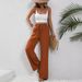 Women's Clothing Spring And Summer New All Match Solid Color Mopping Wide Leg Pants Casual Pants_ecoleips.com