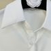 White Lace Shirt for Women Layered Backless Design Loose Fit Sun Protection Mid-Length Unique Stylish Top_ecoleips.com