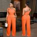 Women's Sleeveless Top & Wide-Leg Pants Set – Breathable Polyester-Blend Lounge To Office Outfit – Stretchy Comfort For Summer_ecoleips.com