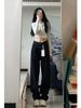 New High-waisted Black Jeans For Women 2023, Popular Slim-fit, Loose, Versatile Straight-leg Denim Pants, Vintage Style_ecoleips.com
