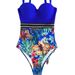 "Push-Up Bikini Set With Underwire – Multi-Color Patchwork Print, Hard Cup Support & Adjustable Straps For Beach & Pool"_ecoleips.com