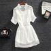 Women's Clothing Fashion Dress Female Summer Sling Two Piece Suit Loose Waist Slimming Small Fresh Chiffon Skirt_ecoleips.com