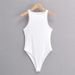 Aria Basics Aria Basics Ins European And American Sexy Elastic Double-layer Sleeveless Tank Top Jumpsuit 2025 Summer New Round-neck_ecoleips.com