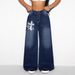 Women's Clothing Retro Loose Wide Leg Jeans Trousers_ecoleips.com