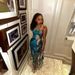 Women's Clothing Spring And Summer New Fashion Printed Chest Wrap Slit Ruffle Dress Spot Model_ecoleips.com