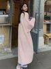 K Long Loose Cardigan For Women, Soft And Fluffy Over-the-knee Knitted Coat, Lazy Style Outerwear. No Bag_ecoleips.com