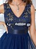 Women's Graduation Prom Dresses Luxurious Ladies Sexy Formal Graduation Party Royal Blue_ecoleips.com