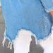 Women's Distressed Hem Long Sleeve Denim Shirt - Casual & Office Ready With Polo Colla_ecoleips.com