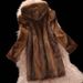 Luxury Faux Mink Fur Coat Women's Hooded Long Jacket Winter Fashion Outerwear Elegant Casual Deep Brown_ecoleips.com