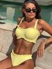 Women's Clothing Women's Push Up Two Piece Swimsuit European American Style Triangle Bikini Tight Fitting Sexy_ecoleips.com