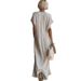 Women's Clothing Women's Casual Elegant Lace Trimmed Linen Jumpsuit Loose Fit Style Comfortable For Formal & Casual For Women_ecoleips.com