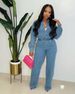 Women's Fashion 2026 New Long-sleeved Trousers Denim Women's Two-piece Set_ecoleips.com