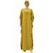 Women's Long Dress Sweat-Absorbing Ice Silk Elegant Loose Dubai Style Robe With Short Headscarf Two-Piece Set_ecoleips.com