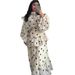 Elegant Retro Court-style Women's Dress Spring Polka Dot Long Sleeve Maxi Dress Lantern Sleeve Gown Pleated Beach Vacation Dress_ecoleips.com
