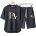 Women's Casual Sports Style Two-piece Set With Short Sleeved Top And Comfortable Shorts Set_ecoleips.com
