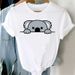 European And American Cross-border Foreign Trade Clothing Cute Panda Round-neck Printed Women's Short-sleeve T-shirt Top_ecoleips.com