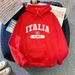 women's Hooded Sweatshirt, 2024 Spring And Autumn New Trendy Printed Oversized Loose Long-sleeve Top_ecoleips.com