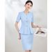 Elegant Style Two Piece Suit Skirt Set Sophisticated Professional Women's Beautician Clothing_ecoleips.com