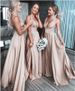 Women's Clothing Suspender Deep V Dress Bridesmaid Dress_ecoleips.com