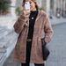 Flash Fleece Autumn And Winter New Women's Clothing Loose Hooded Long Cardigan Plush Jacket_ecoleips.com